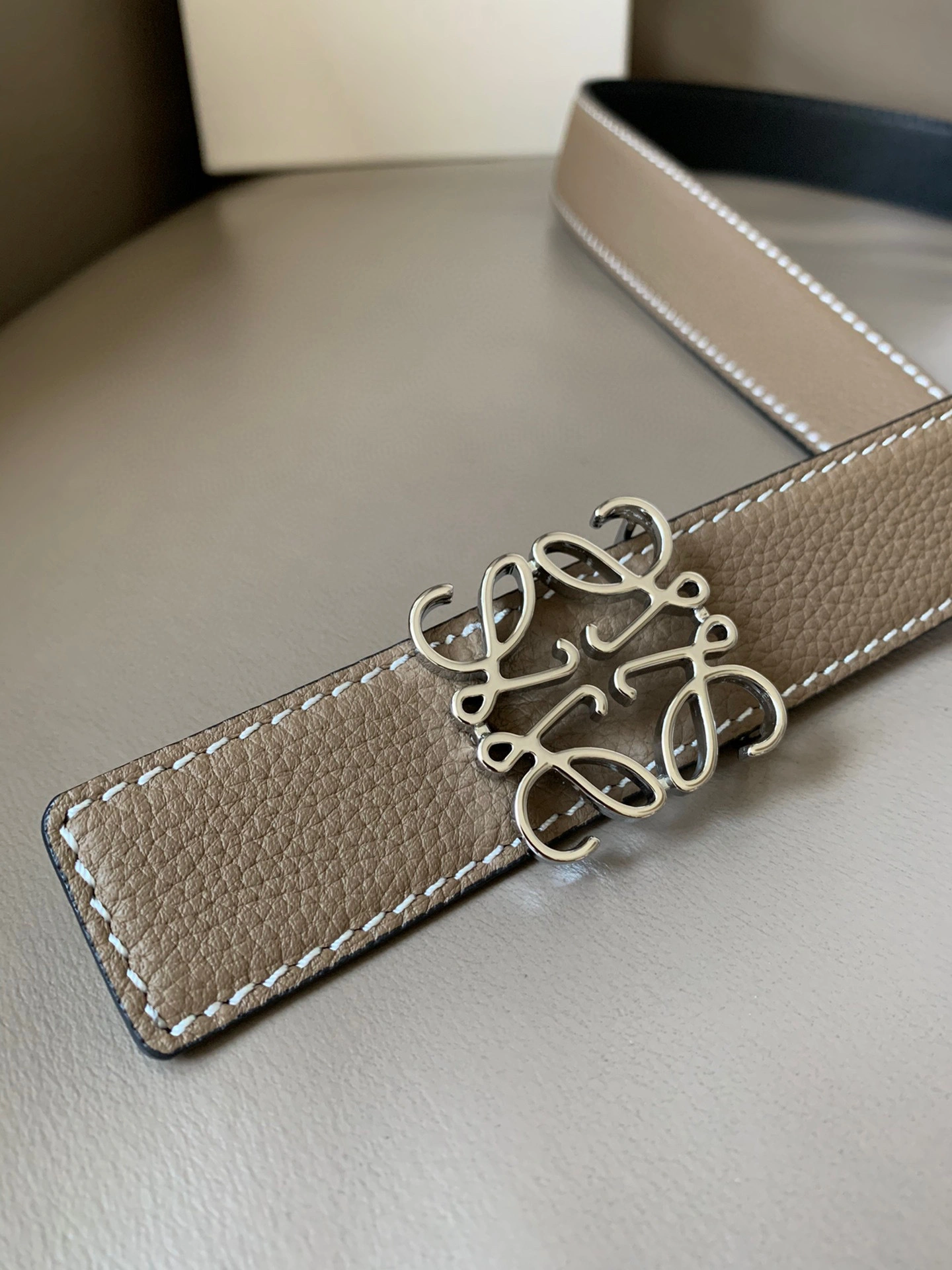Barbara-- E619Z20X04-2739 reversible Calfskin 3.2cm item:D-S000A2099R